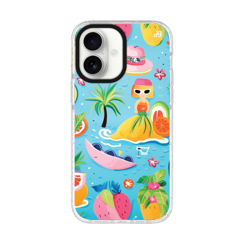 Playful Adventures iPhone 17 水晶透明保護殼正面展示
