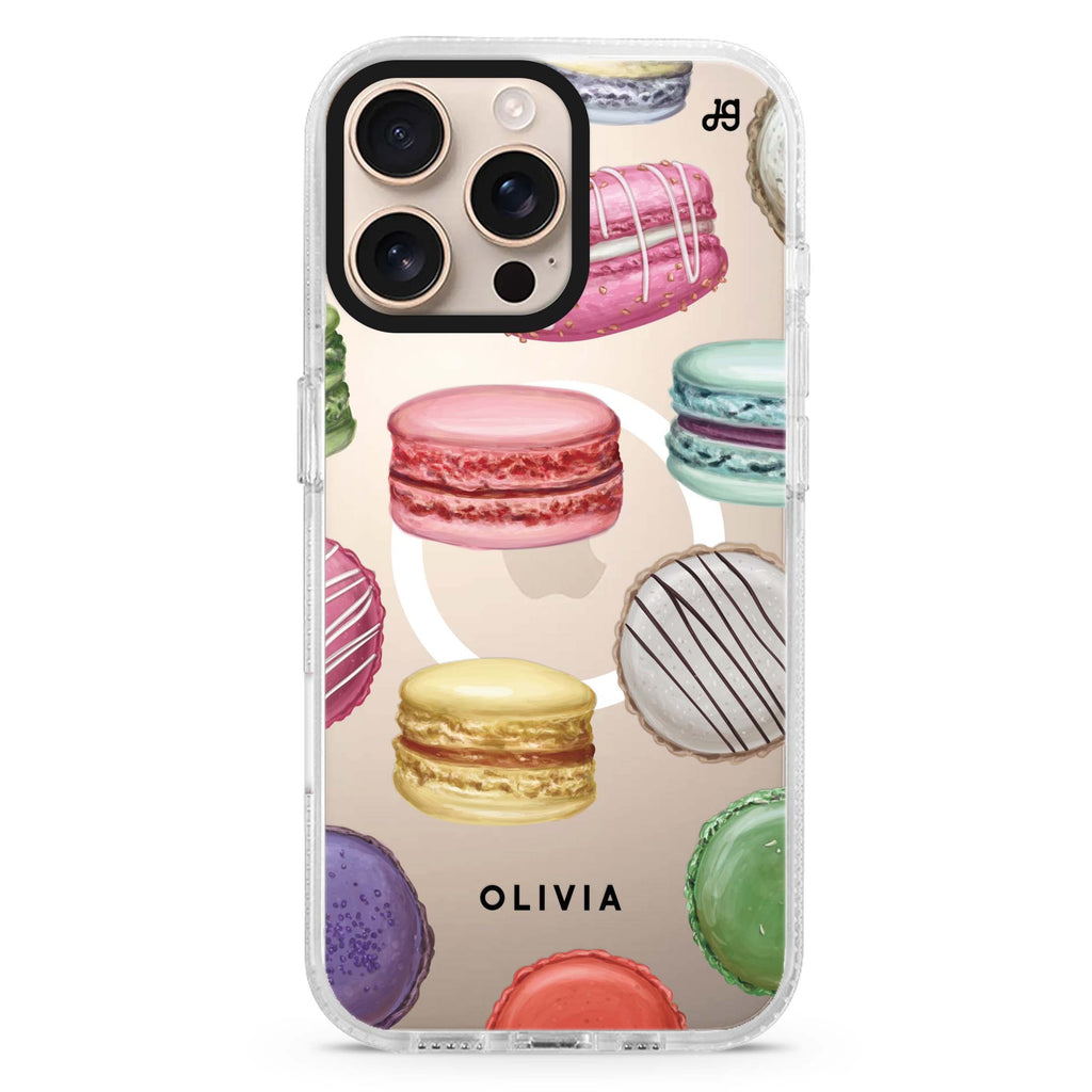 Macarons Land Magsafe 兼容水晶透明保護殼
