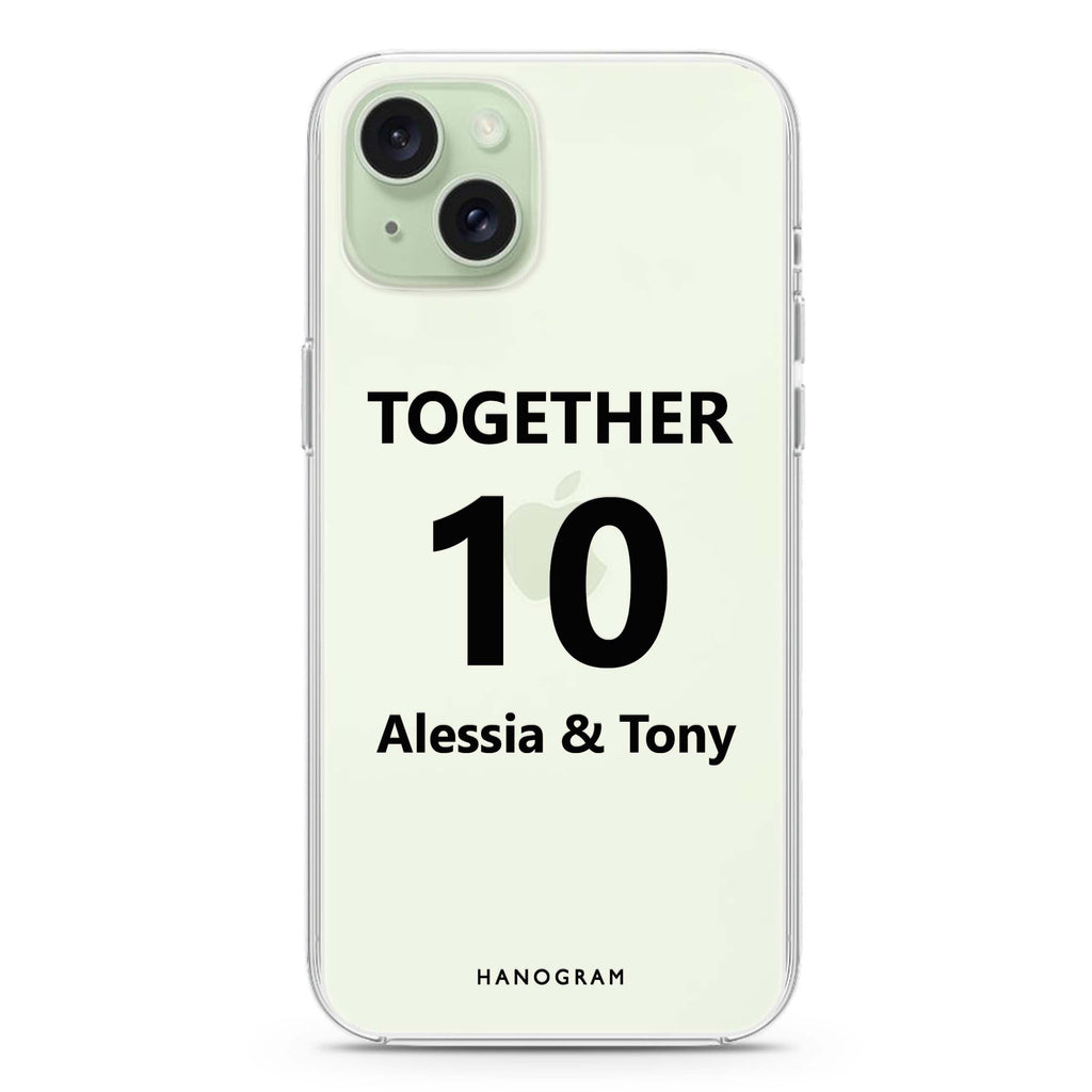 Love story iPhone 15 plus 水晶透明保護殼
