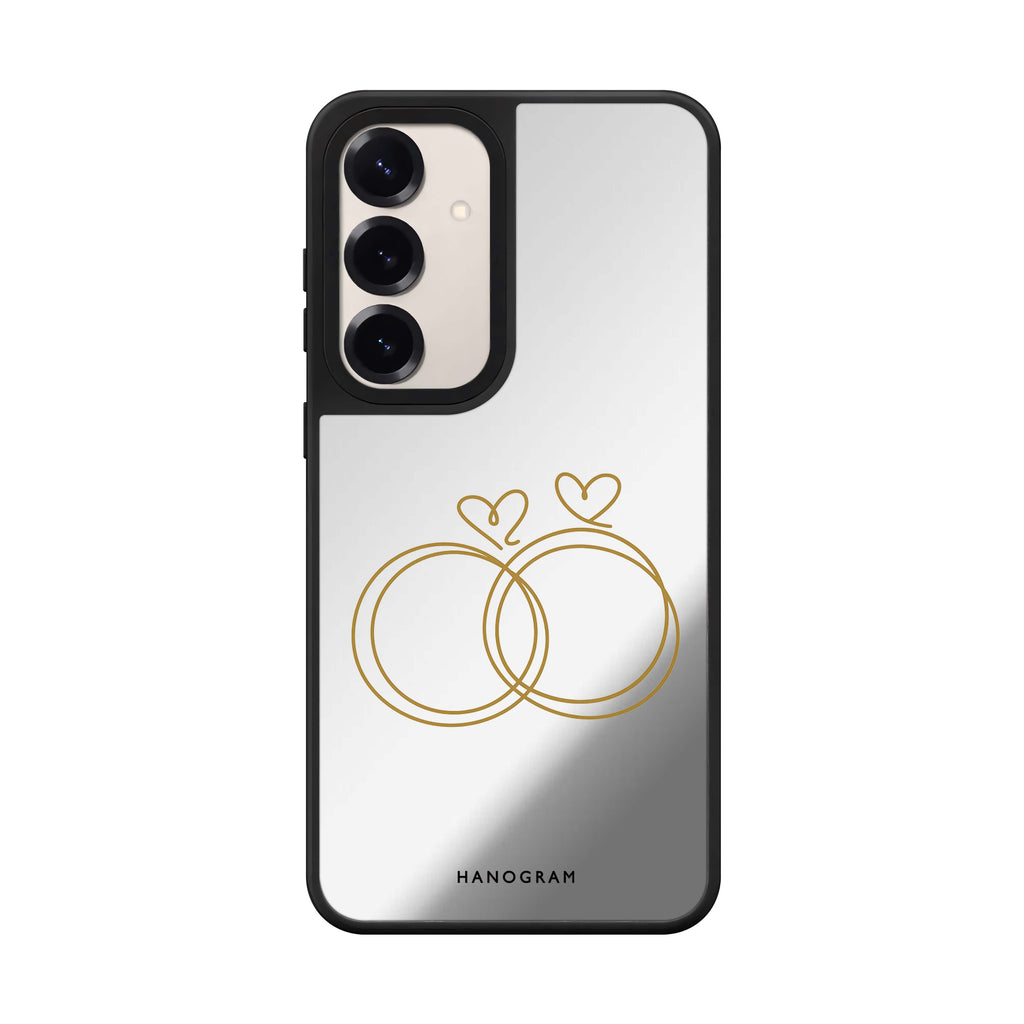 Golden Heartloops 鏡面手機殼