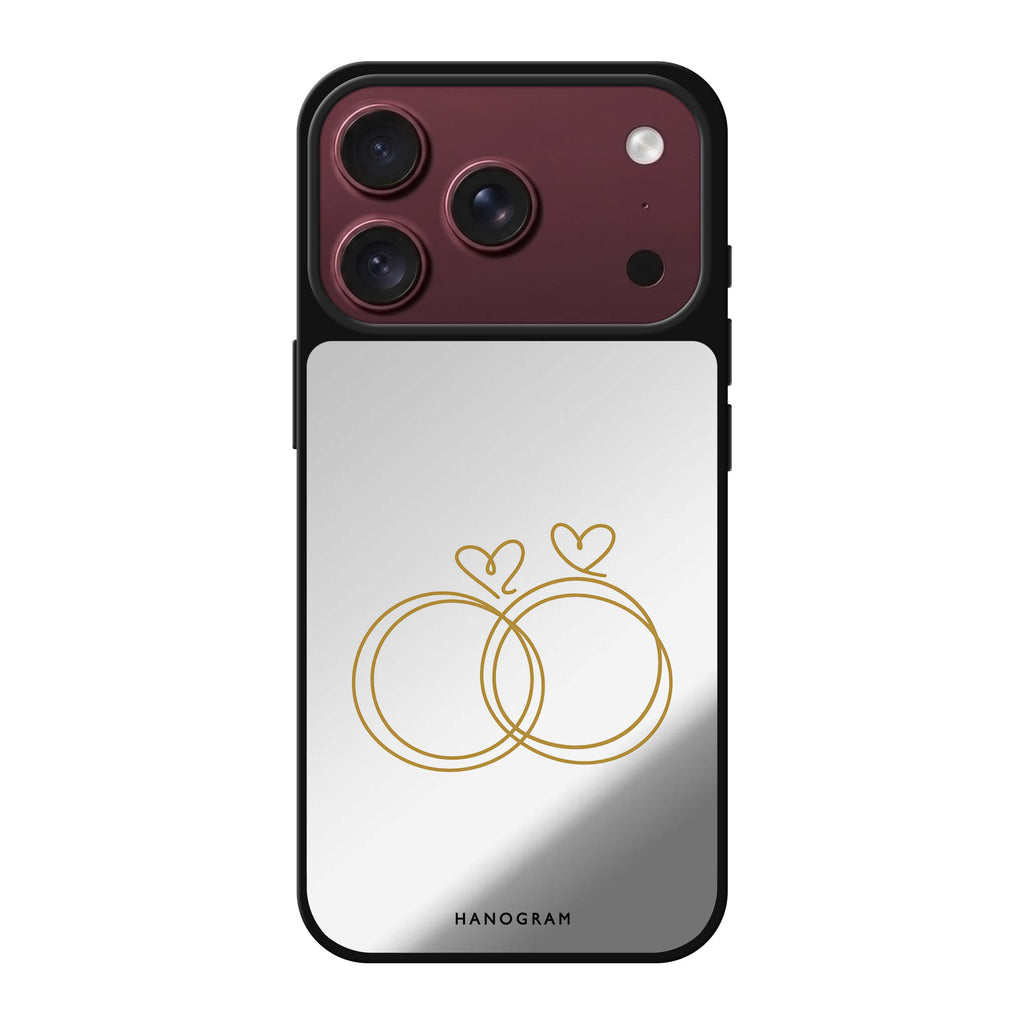 Golden Heartloops 鏡面手機殼