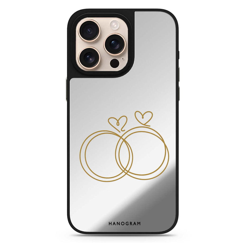 Golden Heartloops 鏡面手機殼