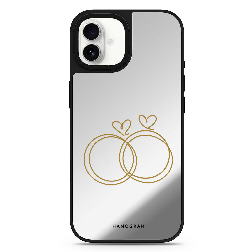 Golden Heartloops 鏡面手機殼
