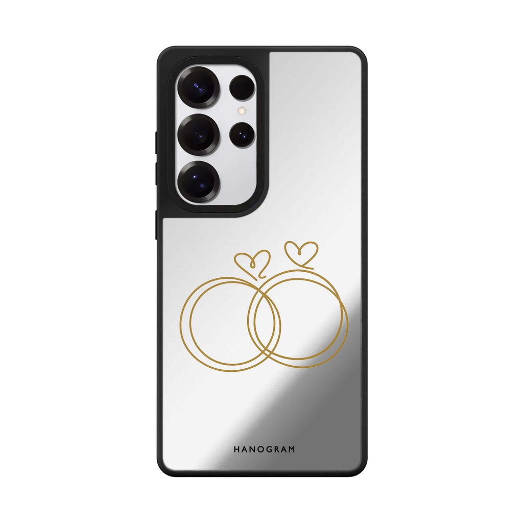Golden Heartloops Samsung Galaxy 鏡面手機殼