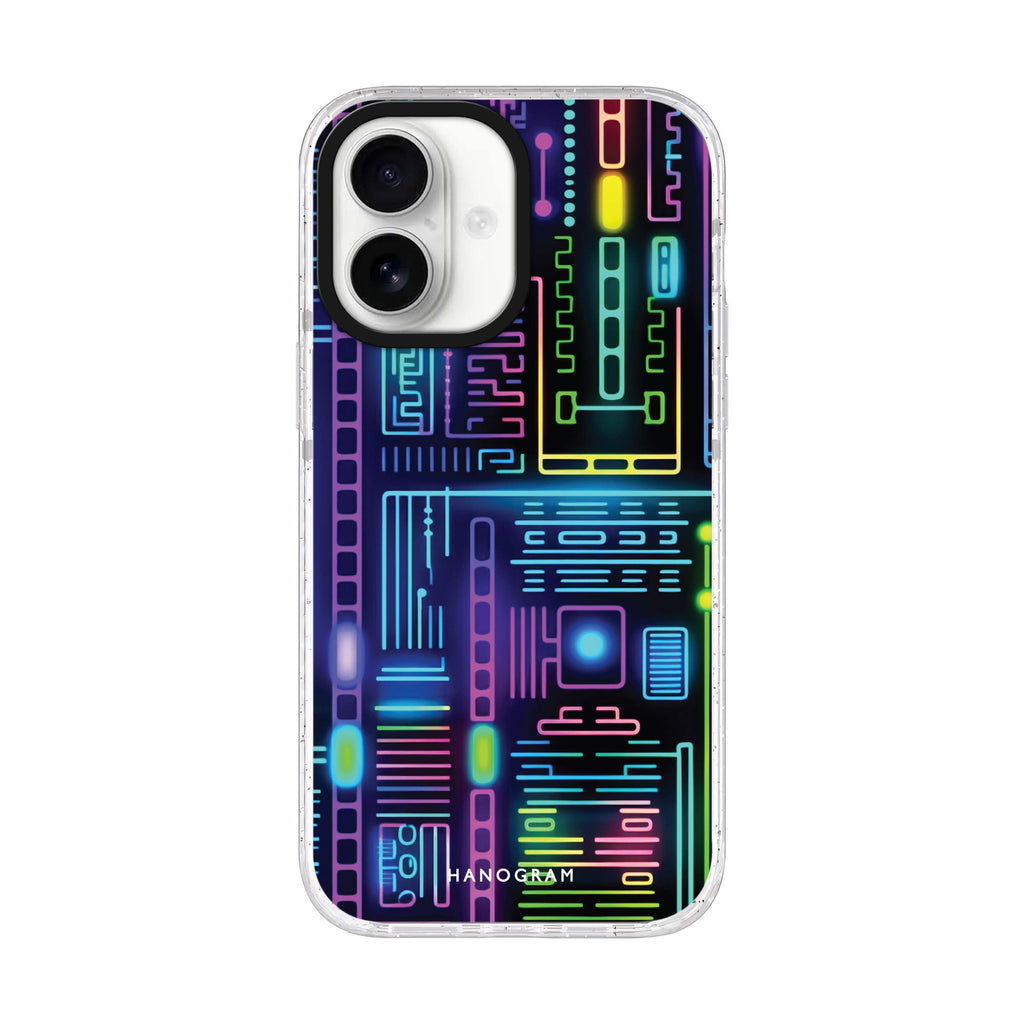 Neon Nova iPhone 17 水晶透明保護殼正面展示