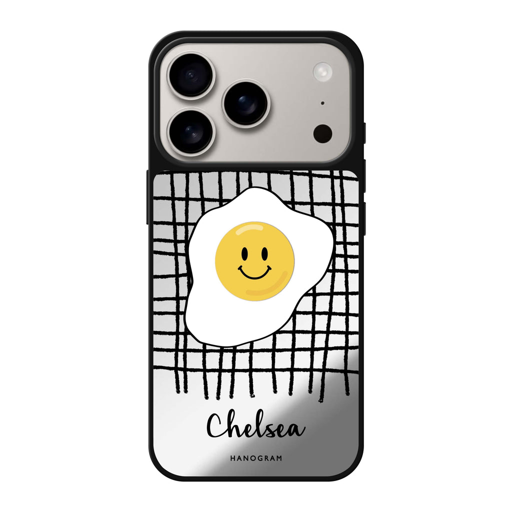 Funny Egg 圖案 iPhone 17 Pro Max 鏡面手機殼主圖