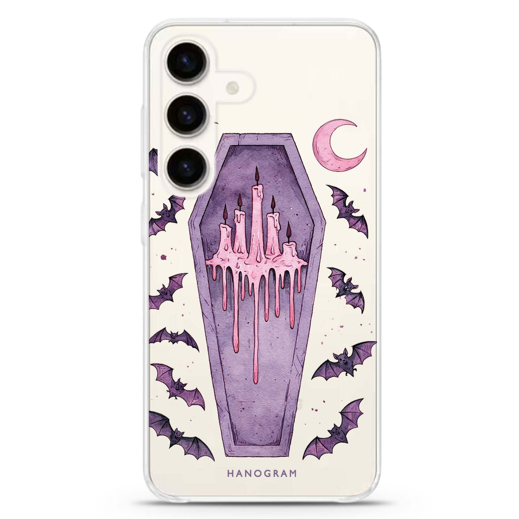 Lavender Candle Crypt Samsung Galaxy 水晶透明保護殼