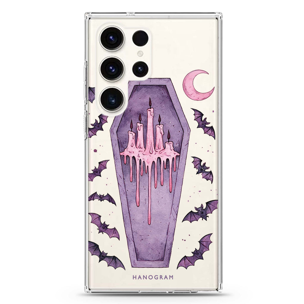 Lavender Candle Crypt Samsung Galaxy 水晶透明保護殼