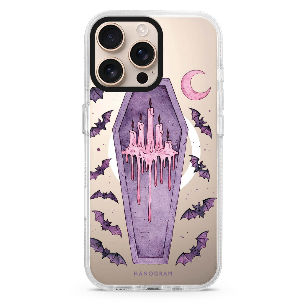 Lavender Candle Crypt Magsafe 兼容水晶透明保護殼