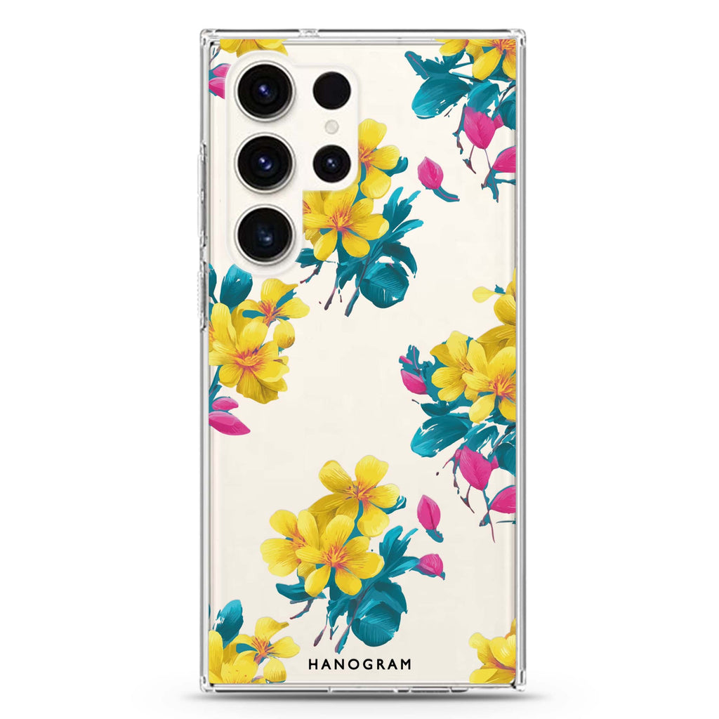 Tropical Bloom Samsung Galaxy 水晶透明保護殼