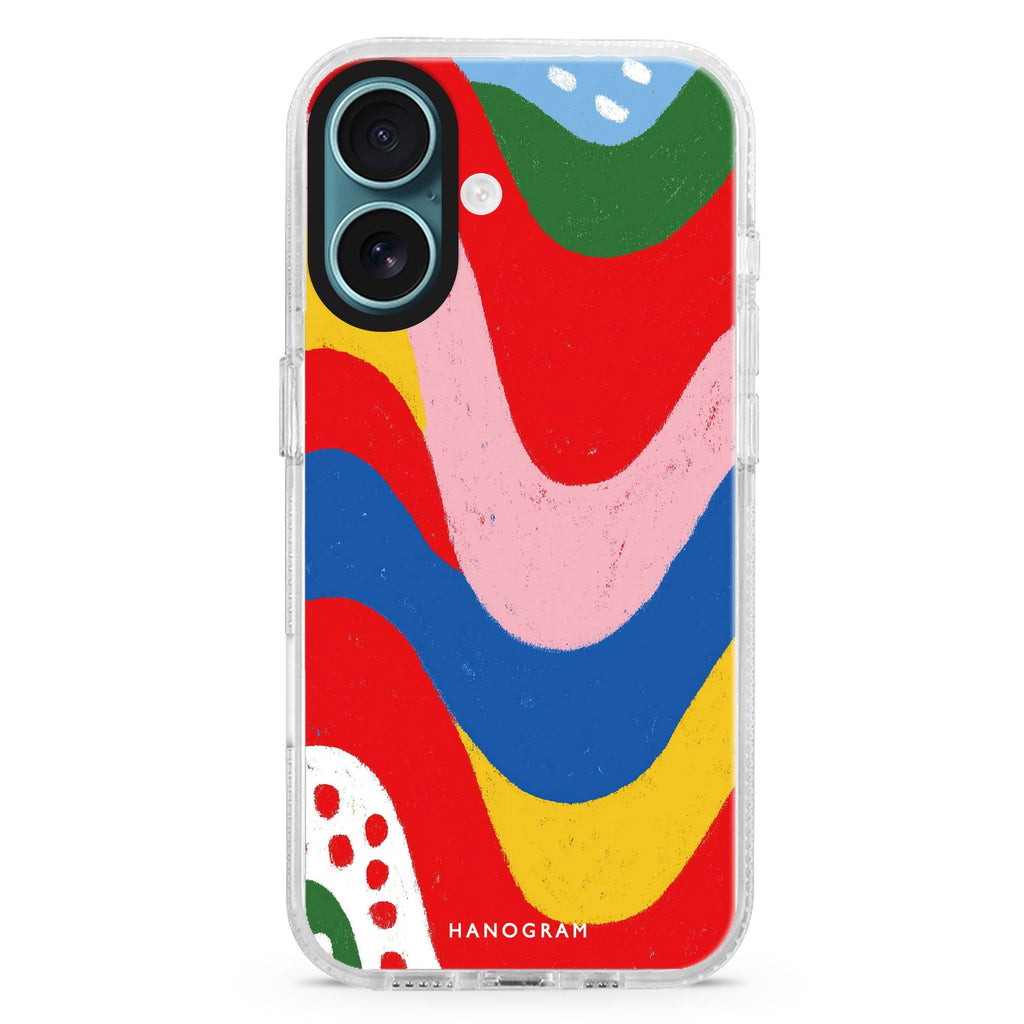 Candy Stripe Glow Magsafe 兼容水晶透明保護殼