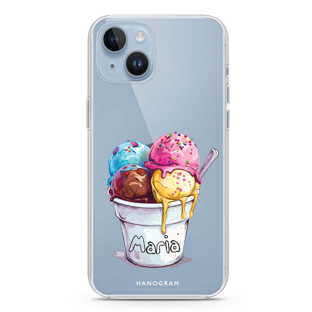 Sweet Scoops iPhone 15 Plus 水晶透明保護殼