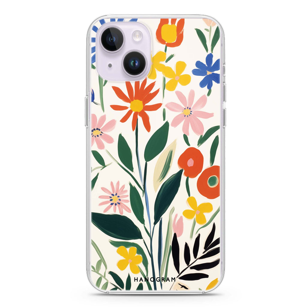 Floral Impressions iPhone 14 Plus 水晶透明保護殼