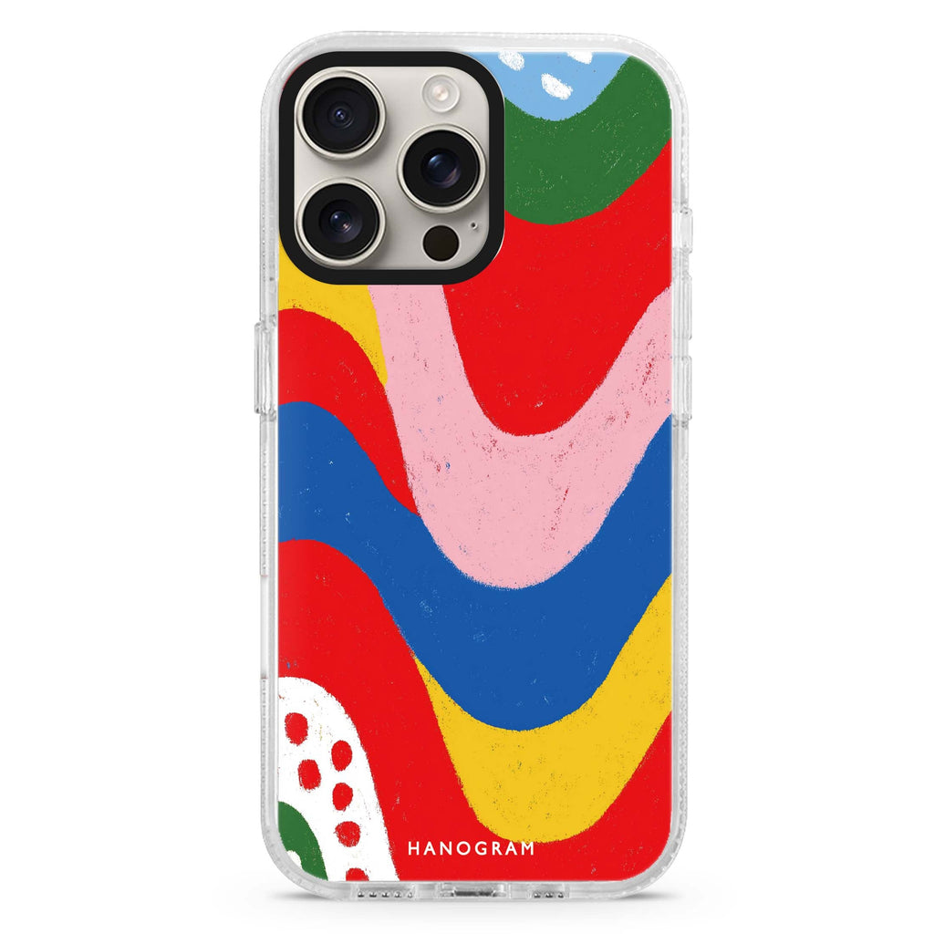 Candy Stripe Glow Magsafe 兼容水晶透明保護殼
