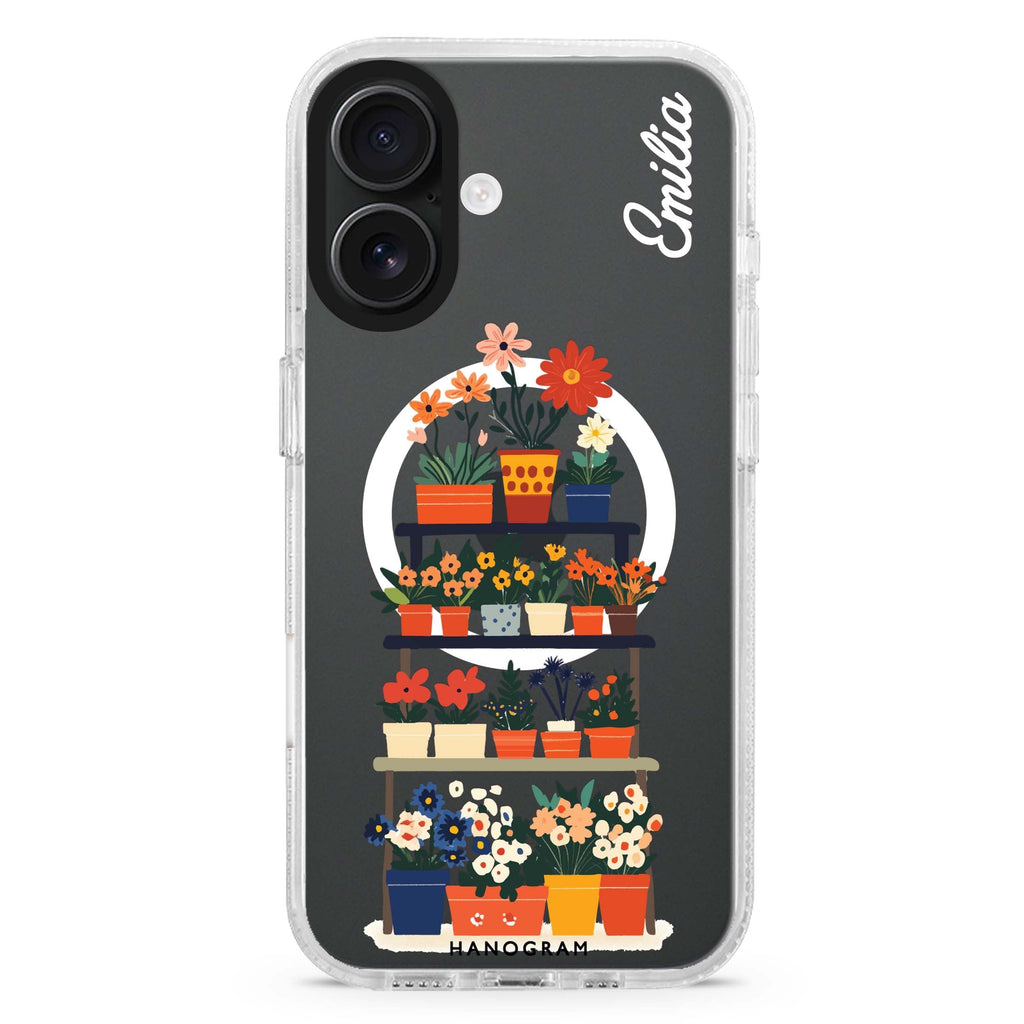 Flora Stack Magsafe 兼容水晶透明保護殼