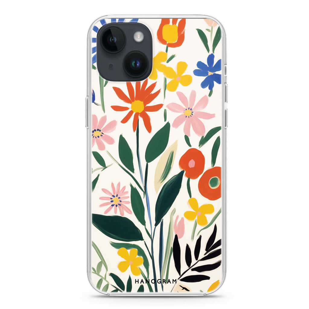 Floral Impressions iPhone 14 Magsafe 兼容水晶透明保護殼
