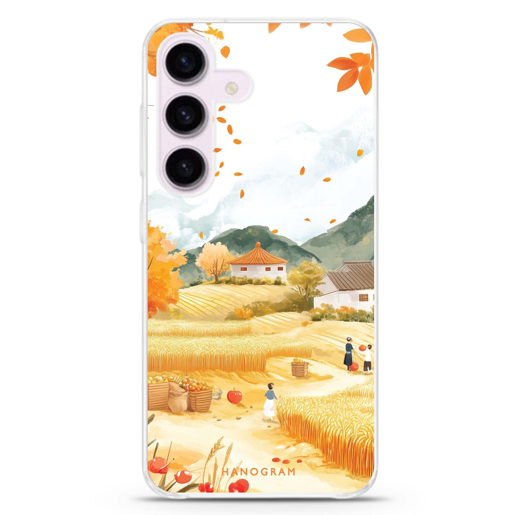 Golden Equinox Samsung Galaxy S26/S25/S24 水晶透明保護殼正面展示