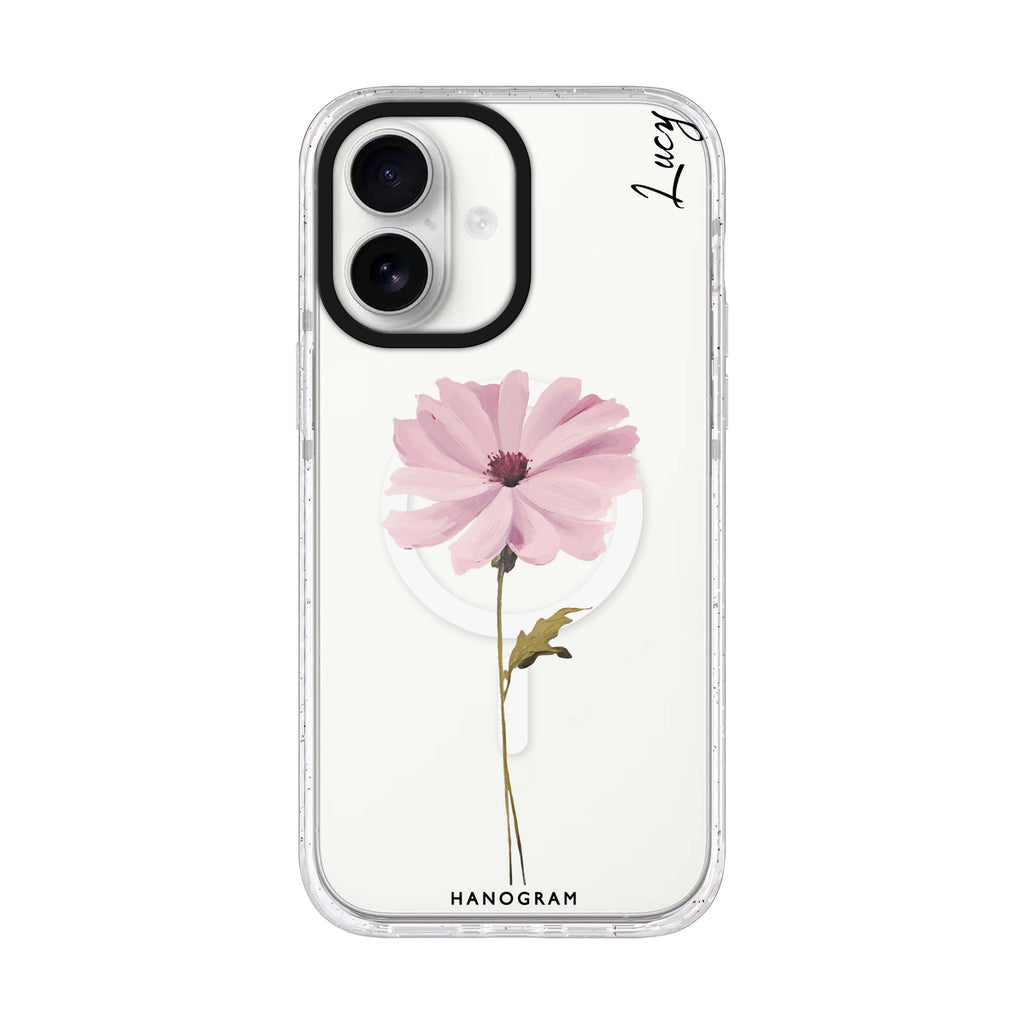 Garden Serenity iPhone 17 水晶透明保護殼正面展示