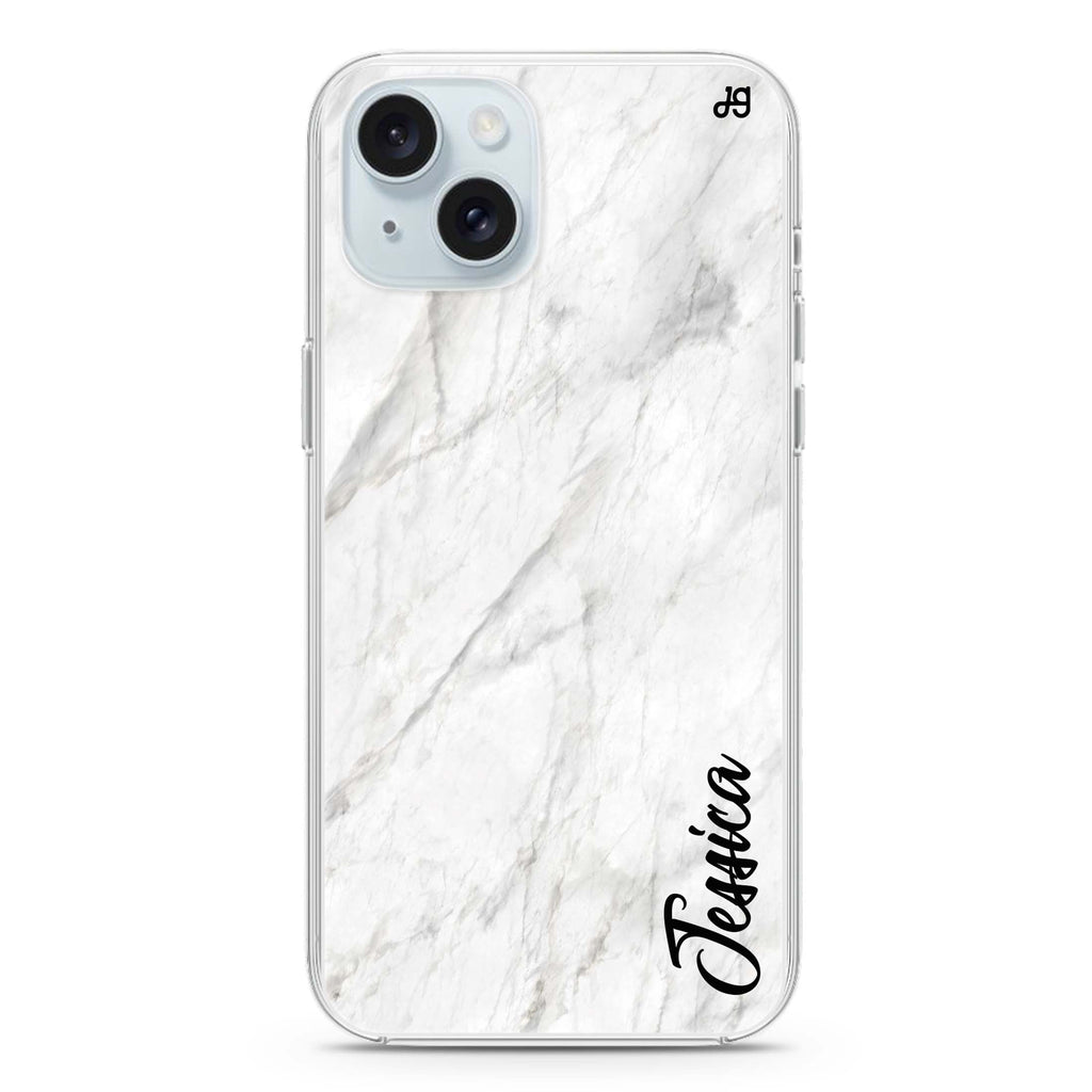 White Marble – Deep Love iPhone 15 plus 水晶透明保護殼