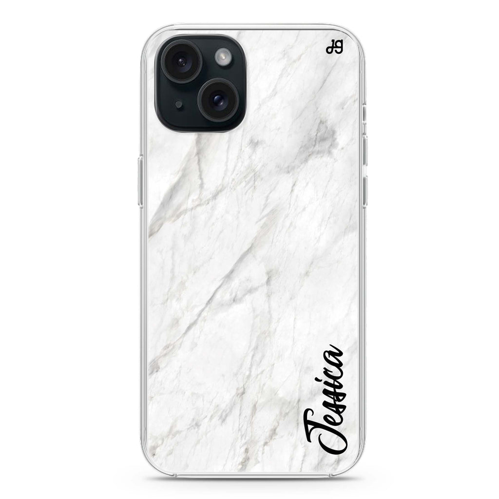 White Marble – Deep Love iPhone 15 水晶透明保護殼