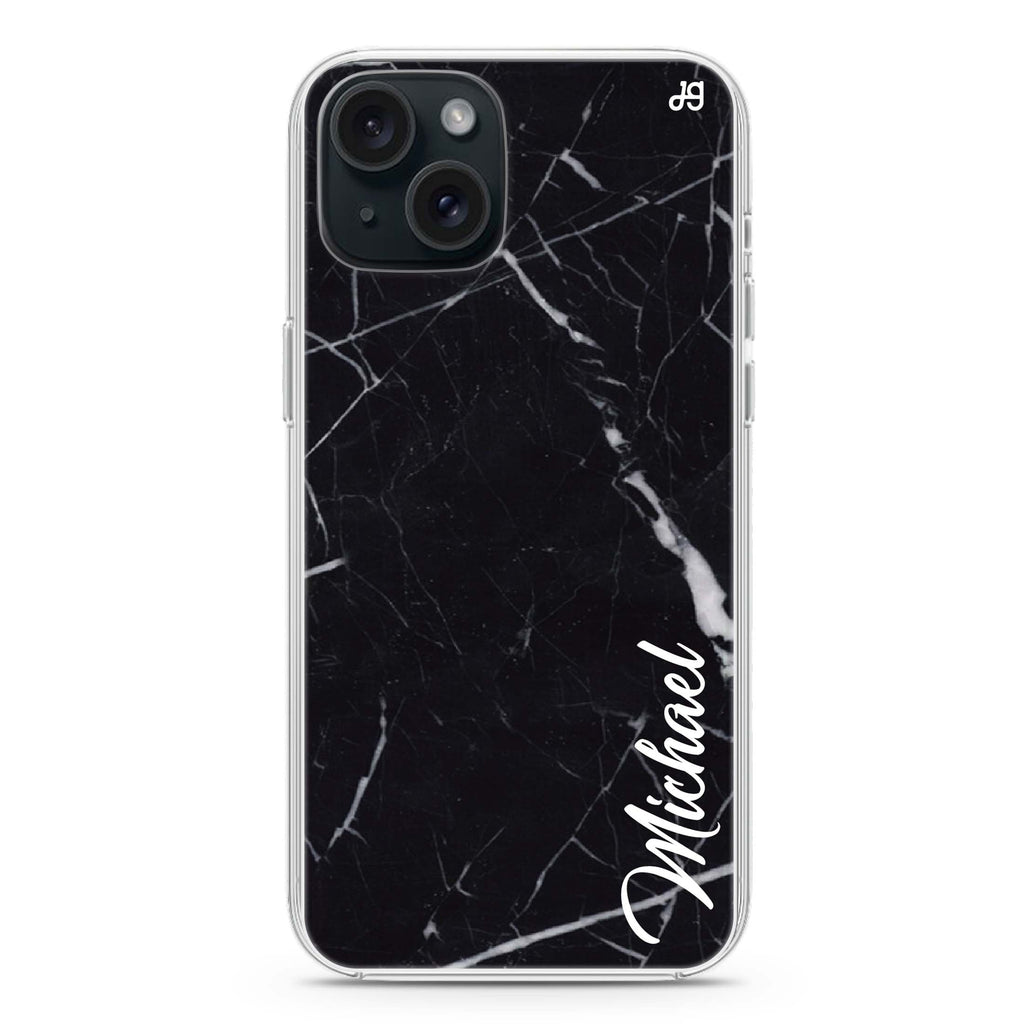 Black Marble – Deep Love iPhone 15 plus 水晶透明保護殼