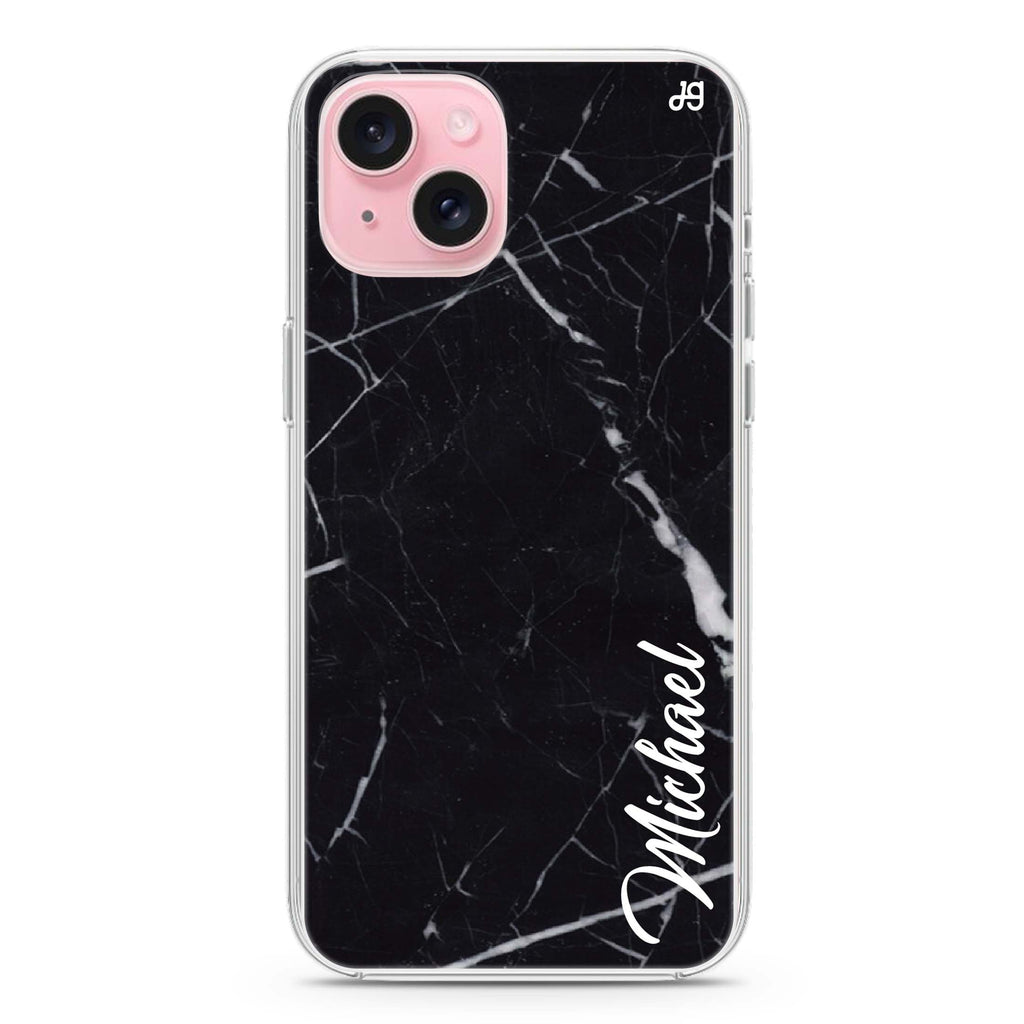 Black Marble – Deep Love iPhone 15 水晶透明保護殼