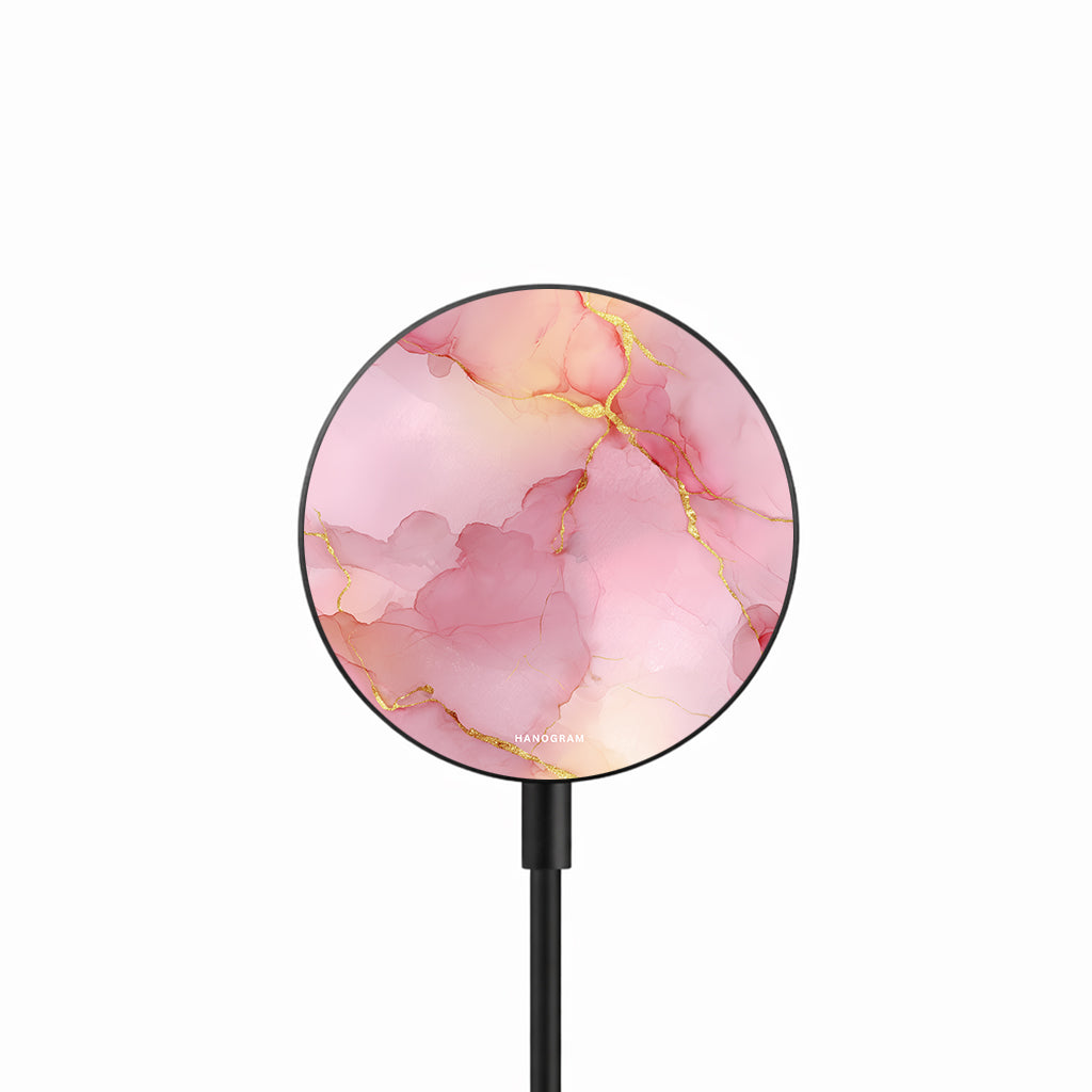 Pink Gold Vein 25W 磁吸無線充電器