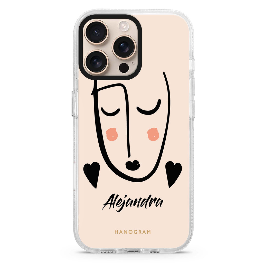 Lovely Face Magsafe 兼容水晶透明保護殼