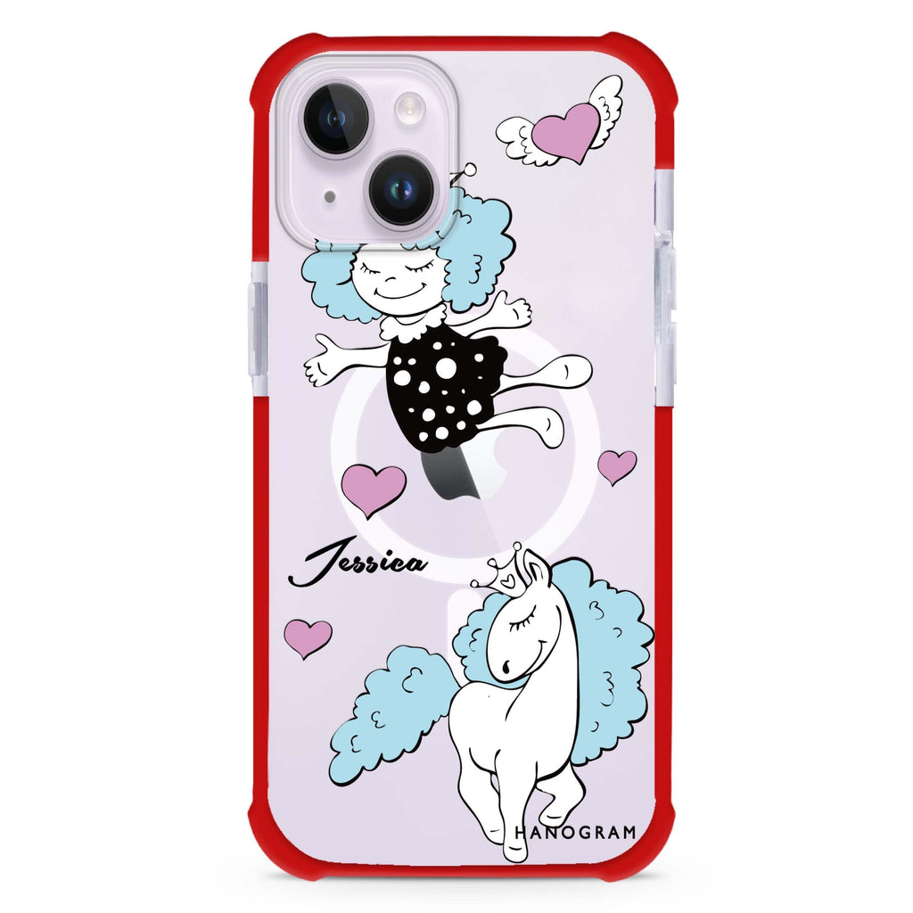 Queen & Unicorn iPhone 15 Plus Magsafe 兼容超強防摔保護殼
