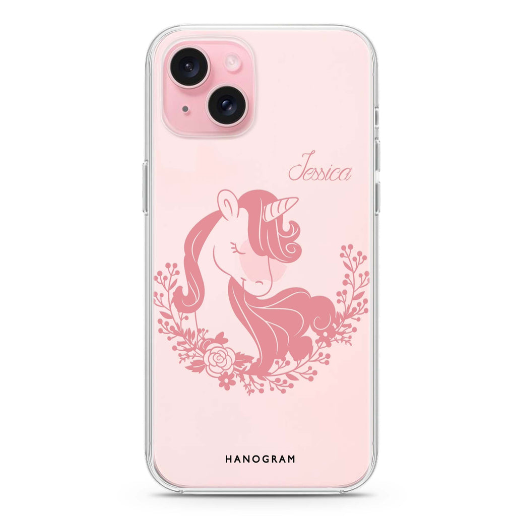 Silhouette Unicorn iPhone 15 水晶透明保護殼