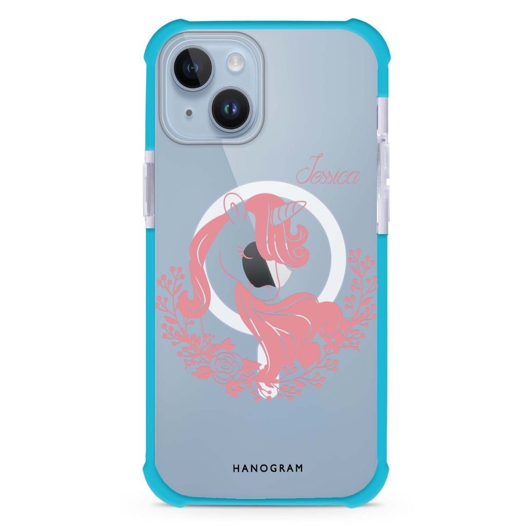 Silhouette Unicorn iPhone 15 Plus Magsafe 兼容超強防摔保護殼