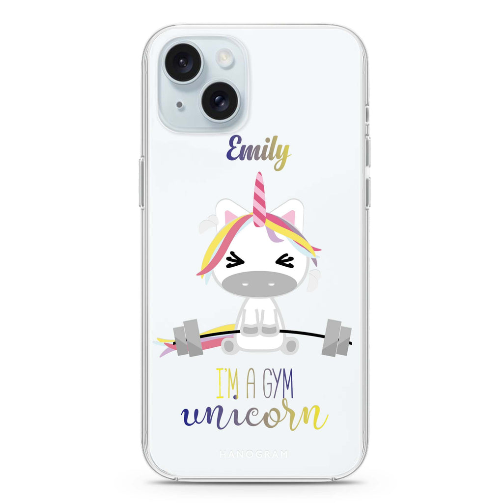 Gymnast Unicorn iPhone 15 水晶透明保護殼