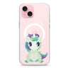 Pretty Eyes Unicorn iPhone 15 Plus Magsafe 兼容水晶透明保護殼