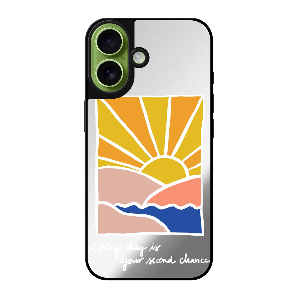 Reflective iPhone 16 Mirror Case –Have a good day Design