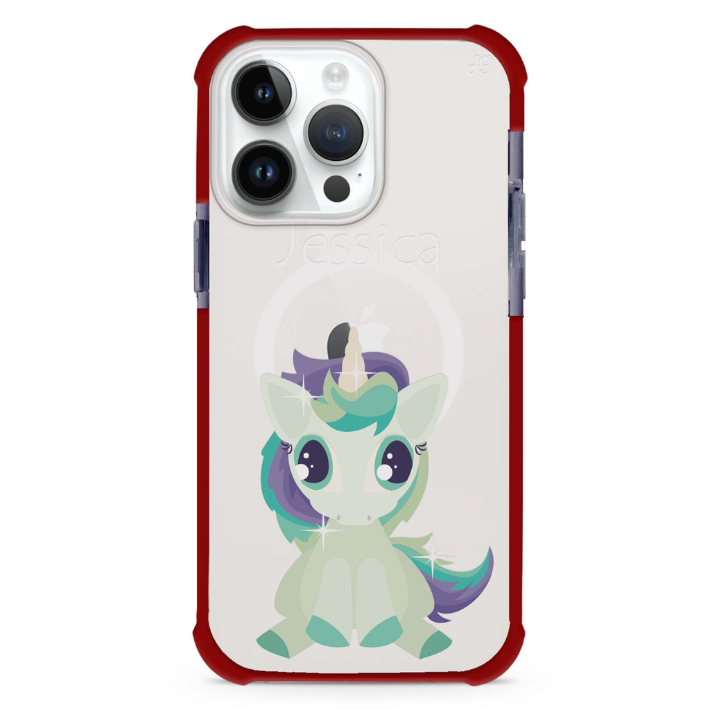 Pretty Eyes Unicorn iPhone Magsafe 兼容超強防摔保護殼