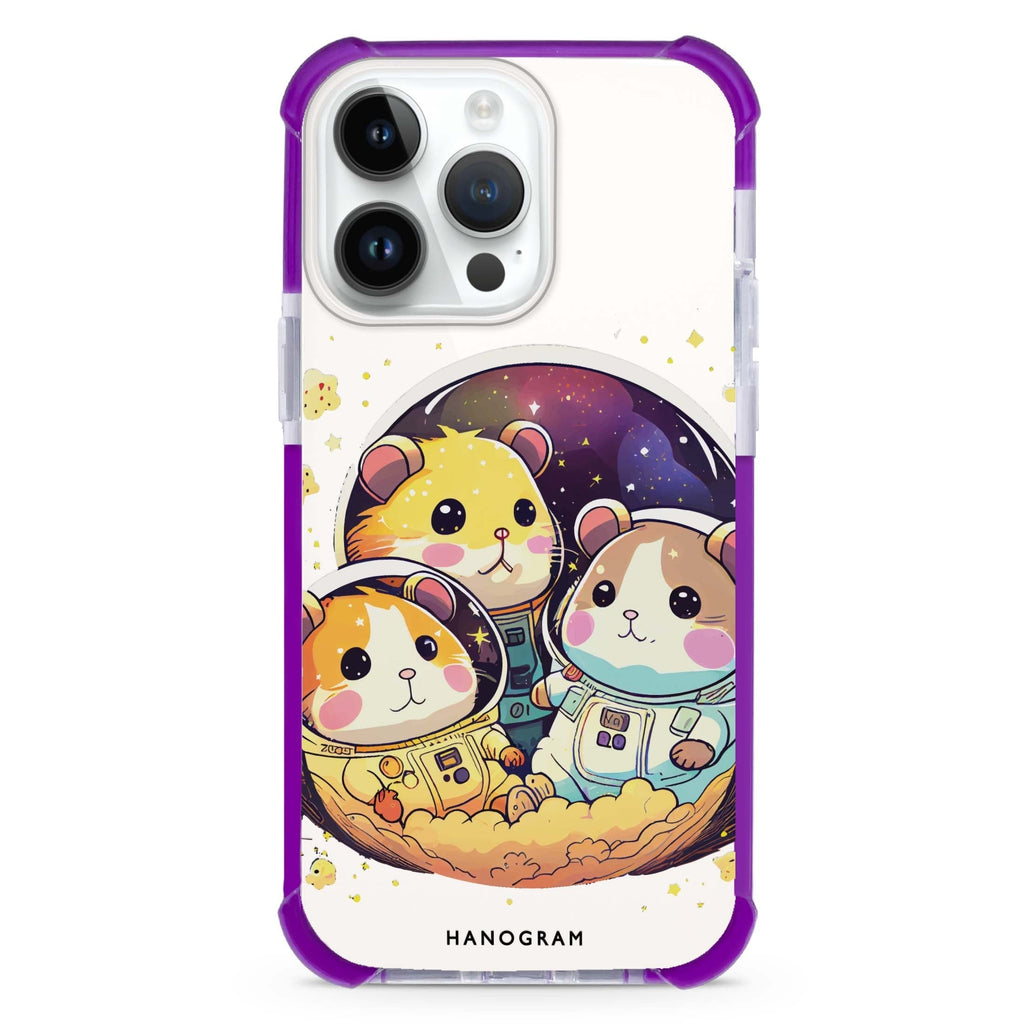 Cute space squirrels iPhone Magsafe 兼容超強防摔保護殼