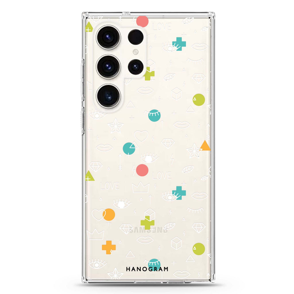Affection Array Samsung Galaxy Ultra 透明保護殼，適用 S26/S25/S24/S23 Ultra，圖1