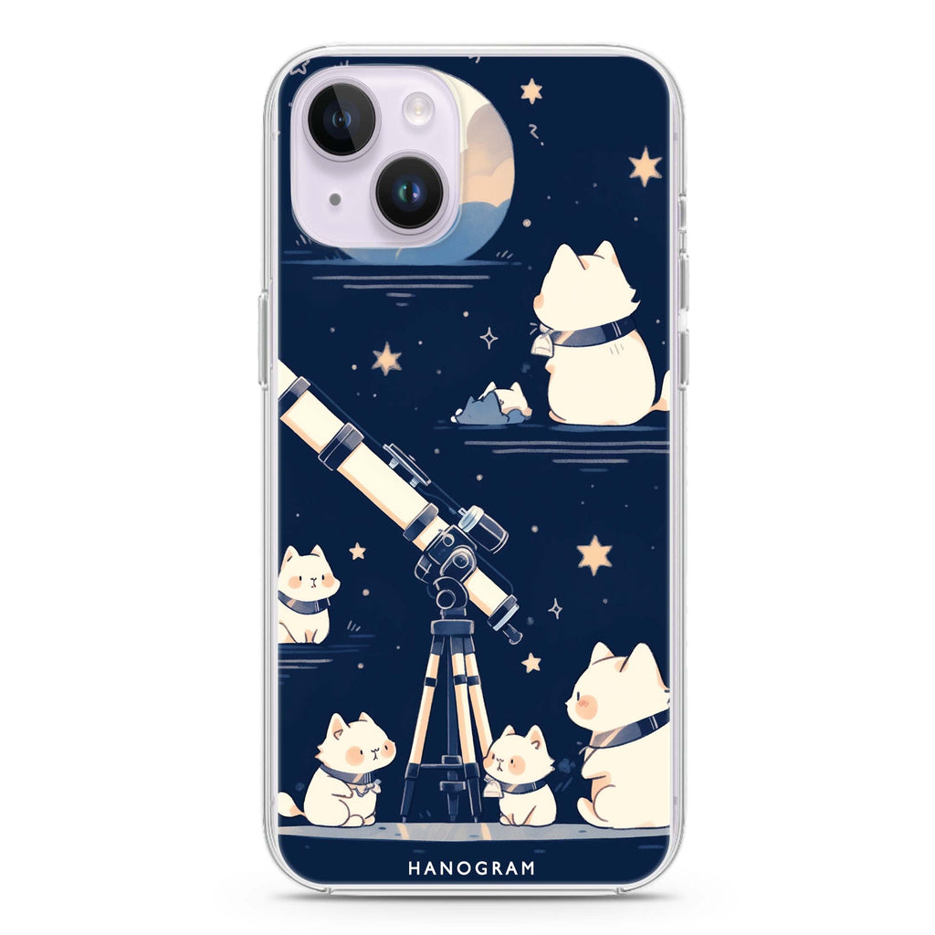 Stargazer Purr iPhone 14 Plus 水晶透明保護殼