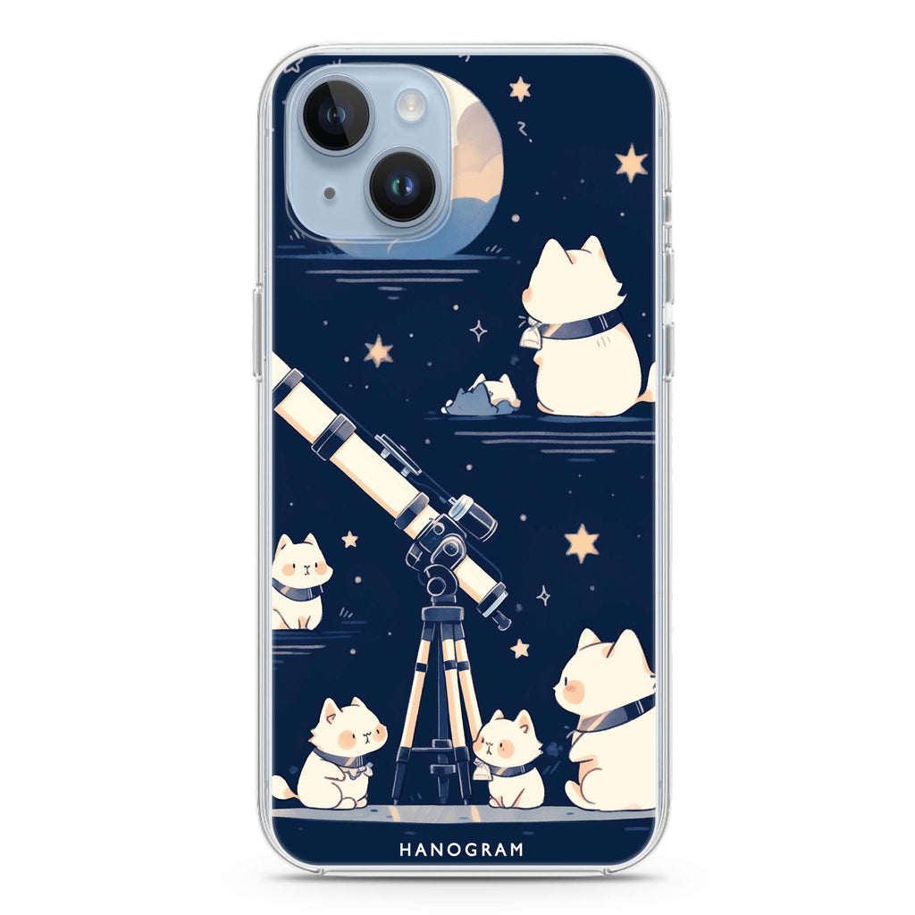 Stargazer Purr iPhone 14 水晶透明保護殼