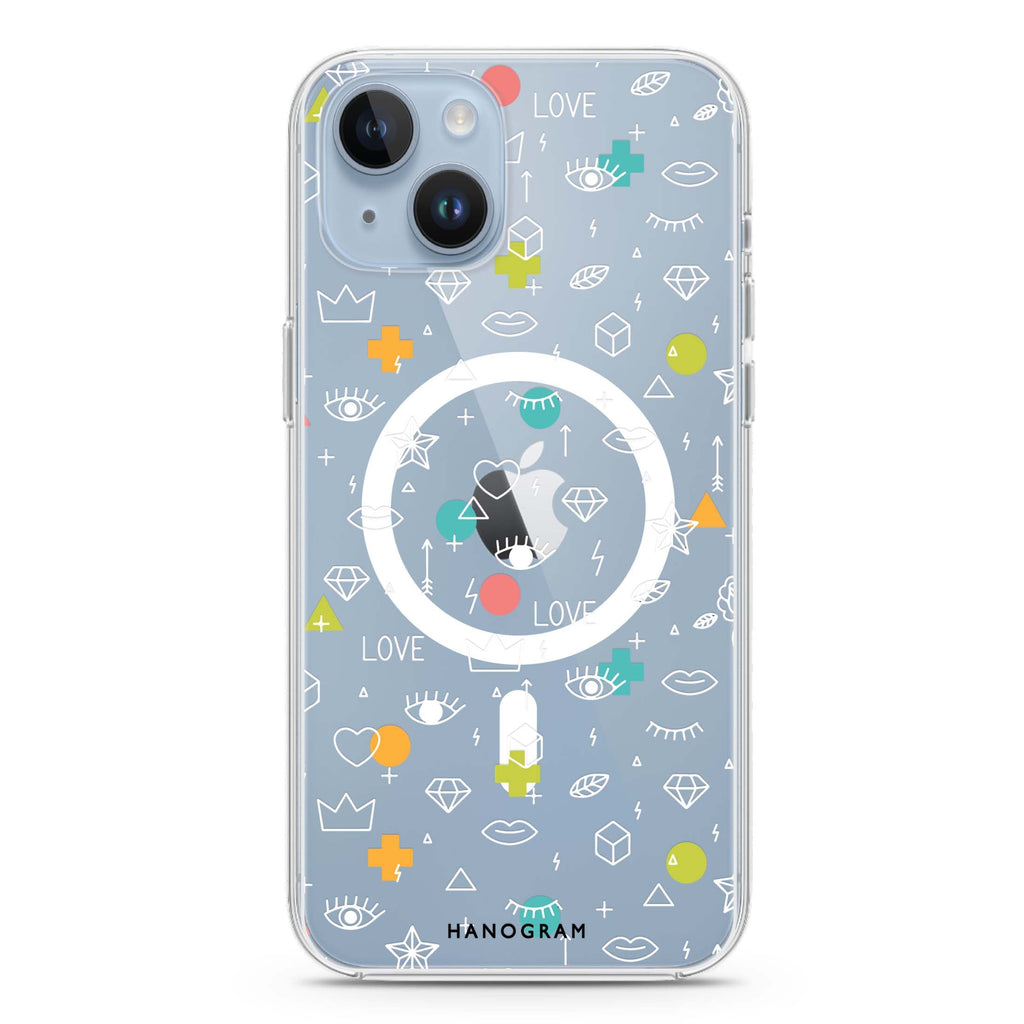 Affection Array iPhone 14 Magsafe 兼容水晶透明保護殼
