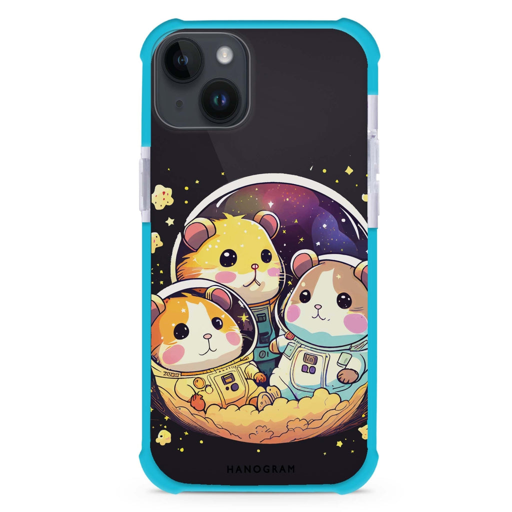 Cute space squirrels iPhone 15 Plus Magsafe 兼容超強防摔保護殼
