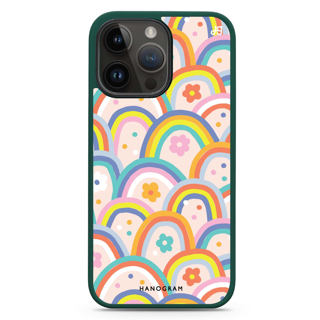 Colourful Rainbow Floral 防衝擊保護殼