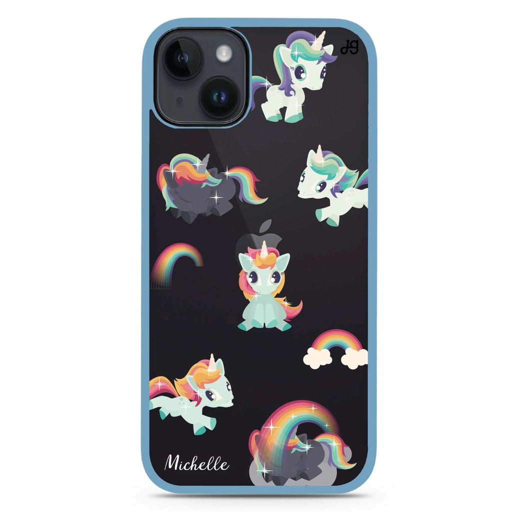 Unicorn & Rainbow iPhone 15 Plus 防衝擊保護殼