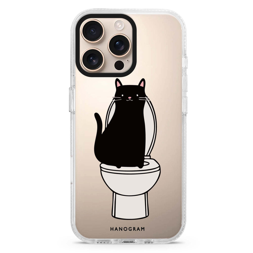 Toilet Cat 水晶透明保護殼