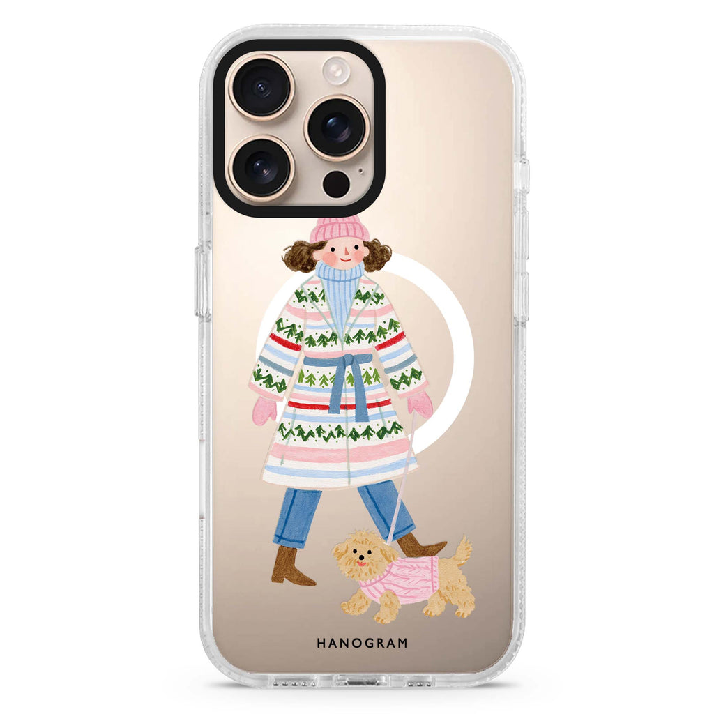 Woolly Walks Together Magsafe 兼容水晶透明保護殼