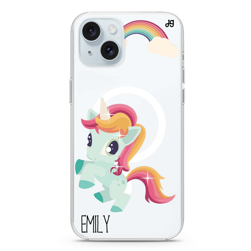 Lovely Unicorn II iPhone 15 Magsafe 兼容水晶透明保護殼