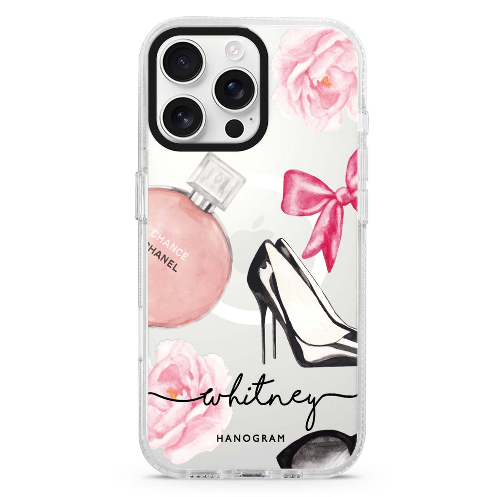 Fashion Cosmetic Magsafe 兼容水晶透明保護殼