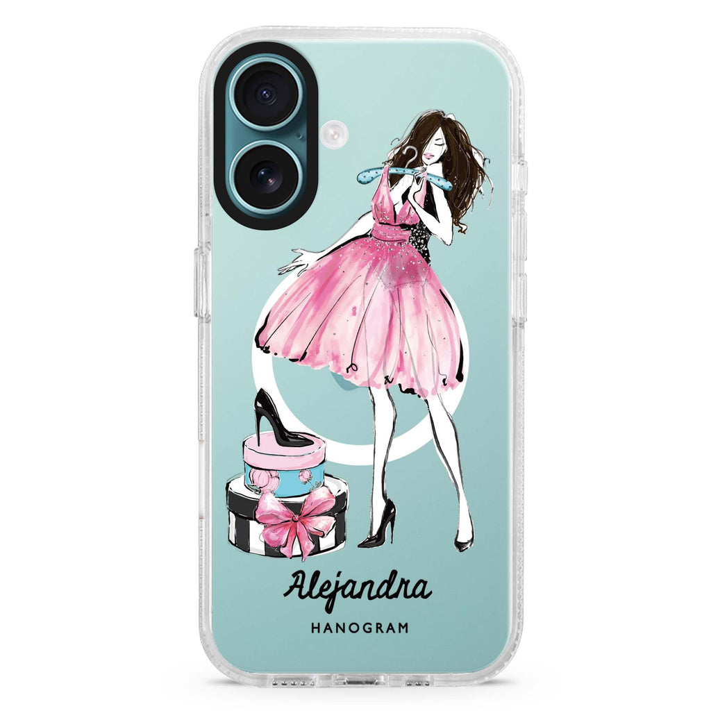Fashion Party Magsafe 兼容水晶透明保護殼