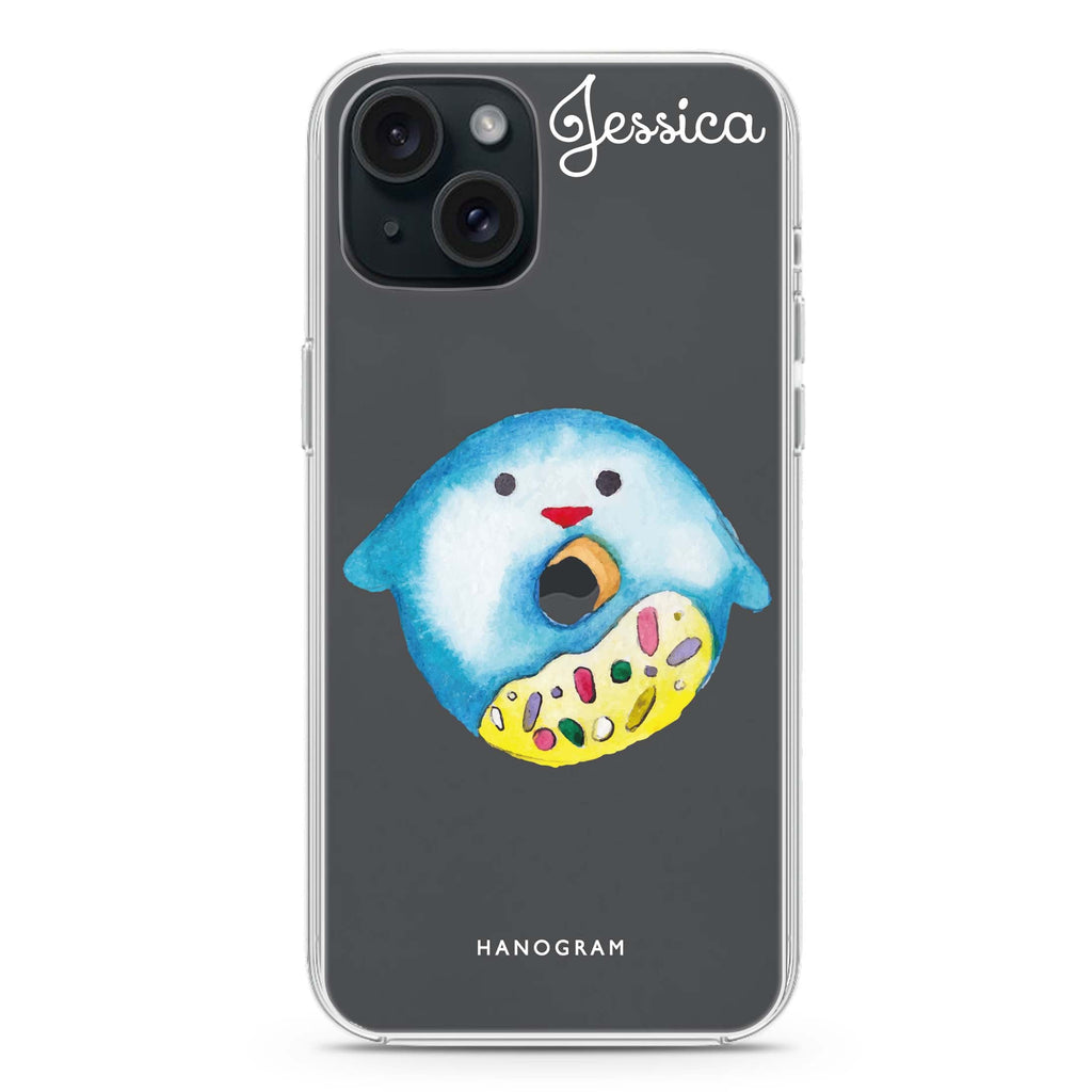 Sweet donut penguin iPhone 15 水晶透明保護殼
