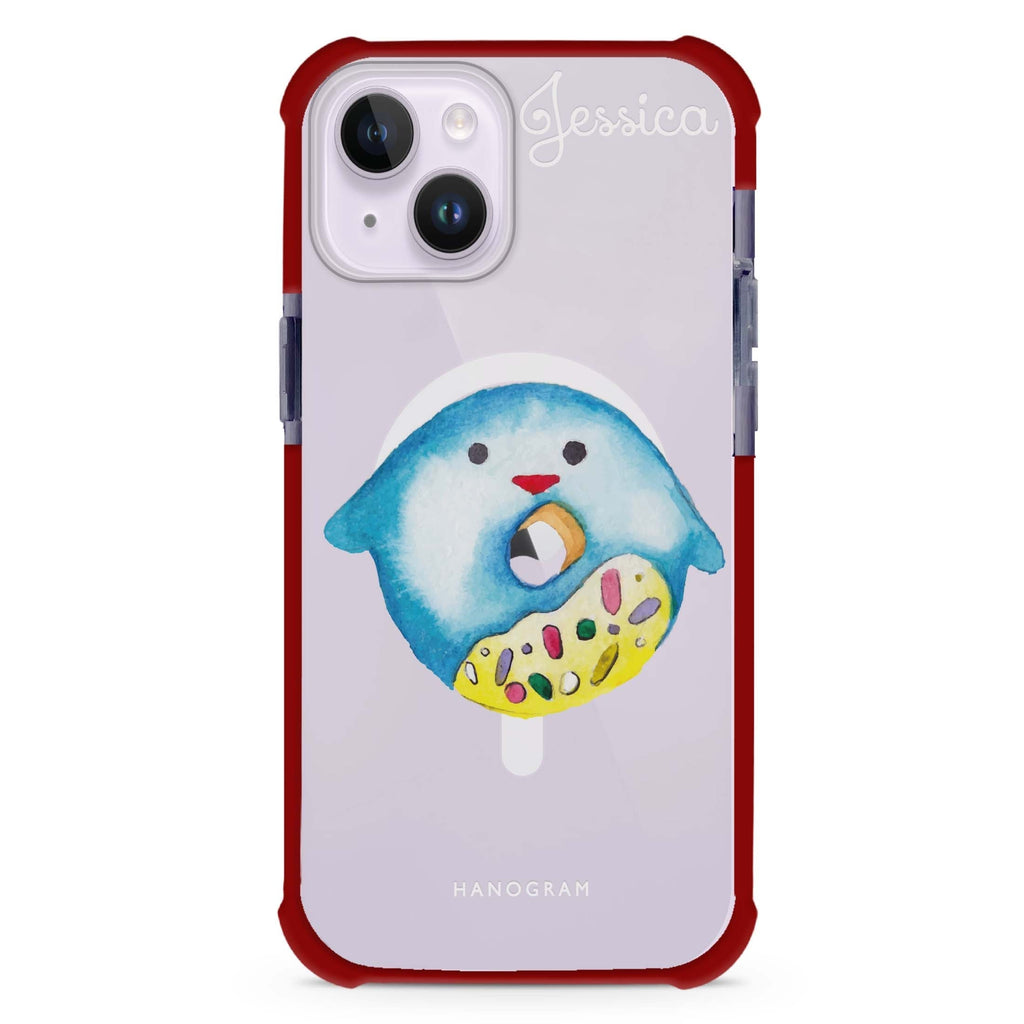 Sweet donut penguin iPhone 15 Plus Magsafe 兼容超強防摔保護殼
